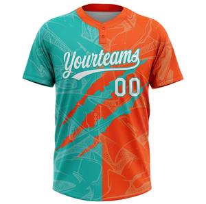 Uniforme de baseball, maillot à deux boutons, sur mesure pour les équipes, vêtements de sport respirants - Product Image 3