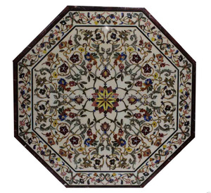 Mosaïque Micro-Exquise en Pierre Semi-Précieuse de Marbre pour Meubles de Maison, Dessus de Table Basse - Product Image 4