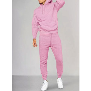 Sweatsuits for Men 2 Piece Hoodie Jogging Tracksuit Custom Printed Solid Eco-Friendly Windproof Regular Fit Tracksuit - Product Image 6