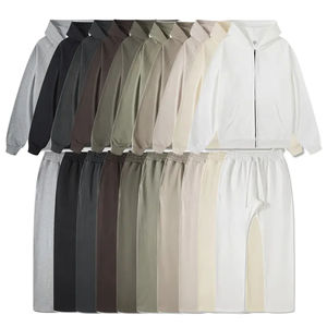 Venta al por mayor de chándales de hombre hechos en Pakistán Premium Tech Fleece Knit Cotton Jogger Sets Custom Logo - Product Image 2