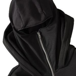 Wholesale High Quality Unisex Men Drop Shoulder Zipper <b>Makes</b> Hoodies Streetwear Oversized Blank Full <b>Face</b> Zip Up Hoodies - Product Image 4