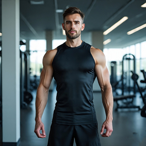 Gym Vest Stringer Bodybuilding Weightlifting Tank Top <b>Men</b> Fitness Casual Sleeveless T Shirts Quick Dry Stringer Tank Tops <b>Men's</b> - Product Image 2