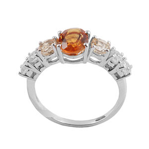 Joyería fina personalizada anillo de piedras preciosas múltiples de ópalo de Plata de Ley 925 para joyería de fiesta de boda - Product Image 4