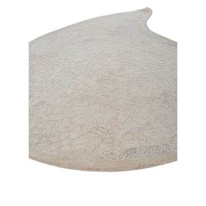 Tapis en laine tufté à la main classique Tra-1393, couleur ivoire, 4m, tissage plat avec motif Aubusson, pour couloir et pièce rectangulaire classique - Product Image 2