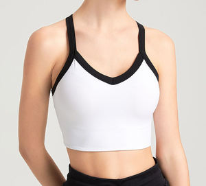 Haute qualité femmes Fitness haut court respirant léger écologique Logo personnalisé soutien-gorge de sport pour la course Gym Yoga - Product Image 2