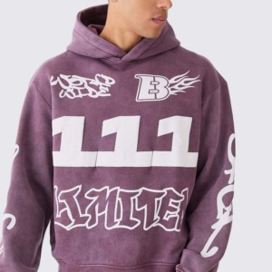 High Quality 100% Cotton Custom Printed Zipper-<b>Up</b> Fleece Cropped Hoodies for Men & <b>Boys</b> Heavyweight Embroidered Winter - Product Image 5