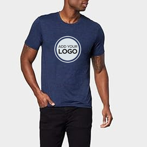 T-shirt en coton haute densité 6 oz avec impression graphique personnalisée, col et épaules thermocollés, vente en gros, vêtements vierges pour la revente indépendante - Product Image 1