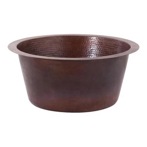 Handmade Copper Antique Wash Basin - Product Image 4