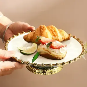 Large Iron Cake <b>Stand</b> with Dome Unique Design for Multi Layer Cakes and <b>Cupcakes</b> for Cake Presentation During Festive Gatherings - Product Image 6