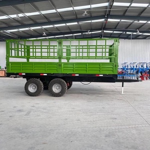En Oferta: Remolque de Acero Verde con Capacidad de Carga de 10001-15000 kg, con Barandas Laterales y Diseño de Doble Eje - Product Image 3