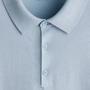 Camisa Polo gótica de manga corta para hombre de alta calidad, lienzo personalizable con logotipo impreso, solapa personalizable frontal, servicio OEM - Product Image 6