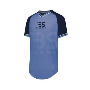 Dernier maillot de baseball personnalisé à quantité minimale de commande basse Vêtements de softball respirants pour garçons Nouveau design Vêtements de sport Chemise de baseball - Product Image 2
