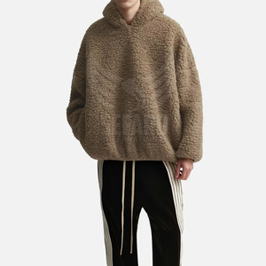 Material duradero de etiqueta privada Hombres Sudaderas con capucha de lana polar Algodón mezclado Hombres Sudaderas con capucha de lana polar - Product Image 5
