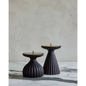 Juego de 2 candelabros y soportes de madera de bambú de forma redonda perfectos para bodas y Decoración de mesa de eventos y Decoración de mesa elegante - Product Image 2