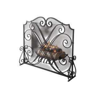 Cubierta para Chimenea de Hierro de Alta Venta |   Protector de Chispas para Chimenea de Leña, Rejilla Interior de Metal con Arco, Color Negro - Product Image 6