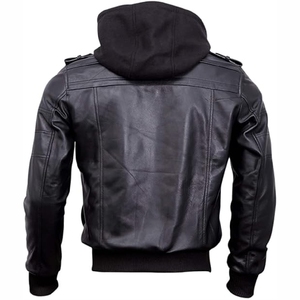Mode à la mode 2025 moto veste en cuir col montant avant Logo imperméable écologique unisexe - Product Image 2