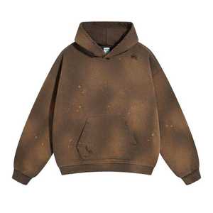 Sudadera con Capucha y Cremallera para Hombre, Estilo Urbano, Lavado Ácido Ecológico, 360g Poliéster/Algodón, Corte Regular, Tendencia de Invierno - Product Image 4