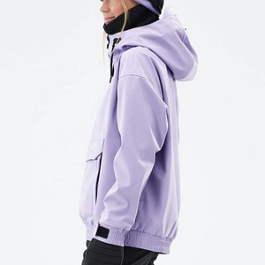 เสื้อแจ็คเก็ตสกีกันน้ำสำหรับผู้หญิง มีฮู้ด สีชมพู สำหรับฤดูหนาว เสื้อโค้ทกันหิมะแบบแข็ง สำหรับเล่นสโนว์บอร์ด กีฬากลางแจ้ง - Product Image 6