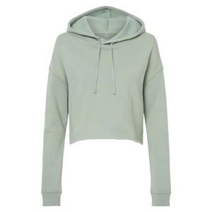 Nouveau style de sweat-shirt court pour femmes, vêtements décontractés en tissu polaire, sweat-shirts pour femmes avec deux poches latérales, sweat-shirt RSW - Product Image 1
