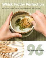 Fouet Matcha en bambou fabriqué à la main traditionnel japonais Chasen Matcha agitateur Matcha thé outil de mélange accessoire