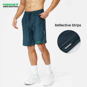 Short de bain de plage respirant et solide imprimé vierge à séchage rapide short de bain noir taille élastique tricoté en polyester OEM vente en gros - Product Image 2