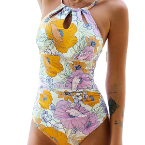 Maillot de bain maillot de bain femme une pièce maillot de bain sport entraînement maillot de bain sans manches maillot de bain - Product Image 1