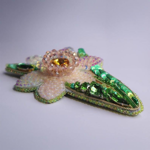 El más vendido tamaño personalizado lingotes Kora hilo de seda bordado hecho a mano Miyuki cuentas hechas pescado Coral broche por glowin moda - Product Image 3