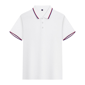 Camiseta de manga corta de calidad premium para hombre, camisetas de polo, poliéster 100%, contraste de color, logotipo personalizado, Polo para hombre - Product Image 2