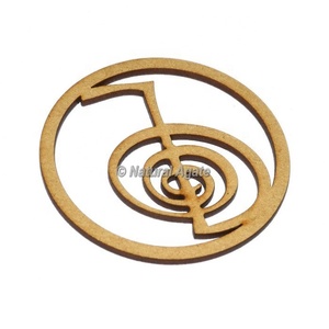Dessous de verre en bois décoratif Chakra Arbre de vie chakra Dessous de verre en bois Pierres naturelles Reiki Orgonite Table de cuisine Tasse à thé Dessous de verre - Product Image 6