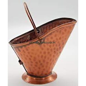 Cubo de carbón de ceniza hecho de cobre metálico con asa Cubo de carbón de ceniza de fuego para patio de hogar y jardín disponible al por mayor y a buen precio - Product Image 1