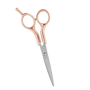 ขายส่งกรรไกรตัดผมโลหะเหล็กทองจับบ้านและกรรไกรร้านเสริมสวยมืออาชีพพร้อมที่วางนิ้วปรับได้ - Product Image 3