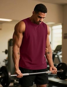 Chaleco deportivo sin mangas para hombre, camiseta sin mangas para entrenamiento de gimnasio, ropa deportiva transpirable de secado rápido para correr y entrenar - Product Image 2