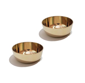 Cuenco de servicio de latón Pooja tradicional utilizado para almacenar flores de arroz haldi kumkum o artículos de ofrenda espiritual diariamente - Product Image 1