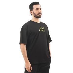 Camisetas extragrandes lisas de algodón 200 GSM de peso pesado 100% personalizadas para hombre para estampado y bordado - Product Image 1