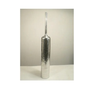 best quality Aluminum Flower <b>Vase</b> And hammered Nickel Finished set of two High Quality Indian Made Metal Material Flower <b>Vases</b> - Product Image 2