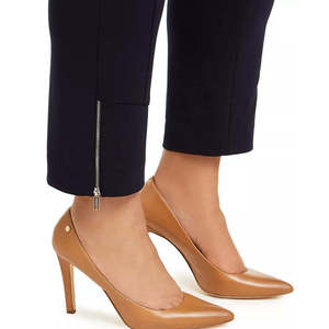 Pantalones de Vestir Ajustados con Cierre y Bolsillos para Mujer, Talla Grande, Cintura Alta, Estilo Casual, Color Azul, Talla 18W, para Otoño, Marca Calvin Klein - Product Image 2