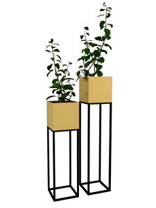 Macetas de Metal de la mejor calidad con soporte para la decoración del hogar y el jardín Macetas con revestimiento en polvo a bajo precio - Product Image 6