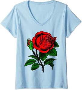 Camiseta de manga corta 100% algodón 160 gsm para mujer con cuello en V - Product Image 1