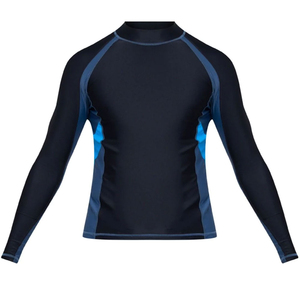 Comfortable Breathable High Quality Quick Dry Full Sleeve Men's Rash Guard Customized Colors Adult Size Spandex/Polyester - Product Image 6