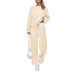 Conjunto de 2 Piezas Personalizado para Mujer, Chándal de Dos Colores, Diseño de Moda de Invierno, Chaquetas con Cremallera de Manga Larga, Traje Casual de 2 Piezas para Mujer - Product Image 2