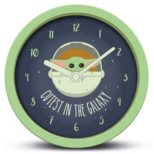 El reloj de sobremesa analógico de una sola cara más adorable: El Mandaloriano, con pantalla que funciona con pilas, en la Galaxia - Product Image 2