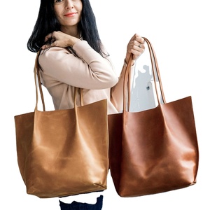 Extra Large Tote Bag, Shopping Leather Bag, Tote Leather Bag, Leather Tote Bag, Woman Leather Tote, Woman Shoulder Bag, Travel B - Product Image 1