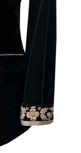 2024 nuevo deslumbrante bordado ropa de fiesta/traje de boda de talla grande transpirable tela de alta calidad chaqueta negra camisa blanca negra - Product Image 4