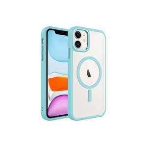 Coque en silicone chromé de luxe Netzy pour iPhone 11 13 Pro Max Plus compatible avec MagSafe, charge sans fil, protection, finition givrée - Product Image 1