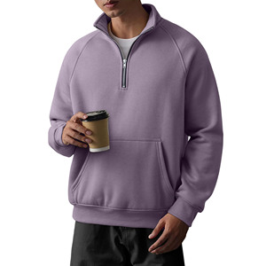 Top qualité hommes décontracté surdimensionné plaine sweats à capuche Logo sur mesure impression personnalisée Hip Hop Style Streetwear goutte épaule - Product Image 2