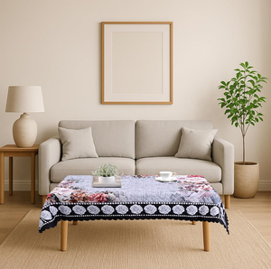 Couverture de table non tissée de qualité supérieure 36x54 pouces Design imprimé attrayant parfait pour table à manger centrale 4 places Élégant et durable - Product Image 5