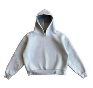 Ensemble de survêtements streetwear écologiques 100% coton à capuche couleur unie coupe régulière - Product Image 1