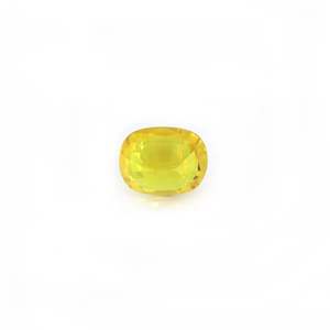 Zafiro <span class=keywords><strong>Amarillo</strong></span> Natural de 4 Quilates, Corte Esmeralda, <span class=keywords><strong>Topacio</strong></span> con Tonos Azules, Marrones y Rojos - Product Image 2