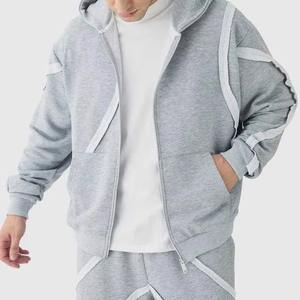 Sweat-shirts à capuche pour hommes MOVATEXTILES, unis, d'hiver, à manches longues, avec fermeture éclair, 100% coton, coupe classique, prix de gros - Product Image 4