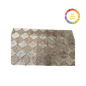 Tapis en jonc de mer rond écologique avec texture tissée à la main et sans matériaux synthétiques pour une utilisation intérieure décorative et polyvalente - Product Image 5